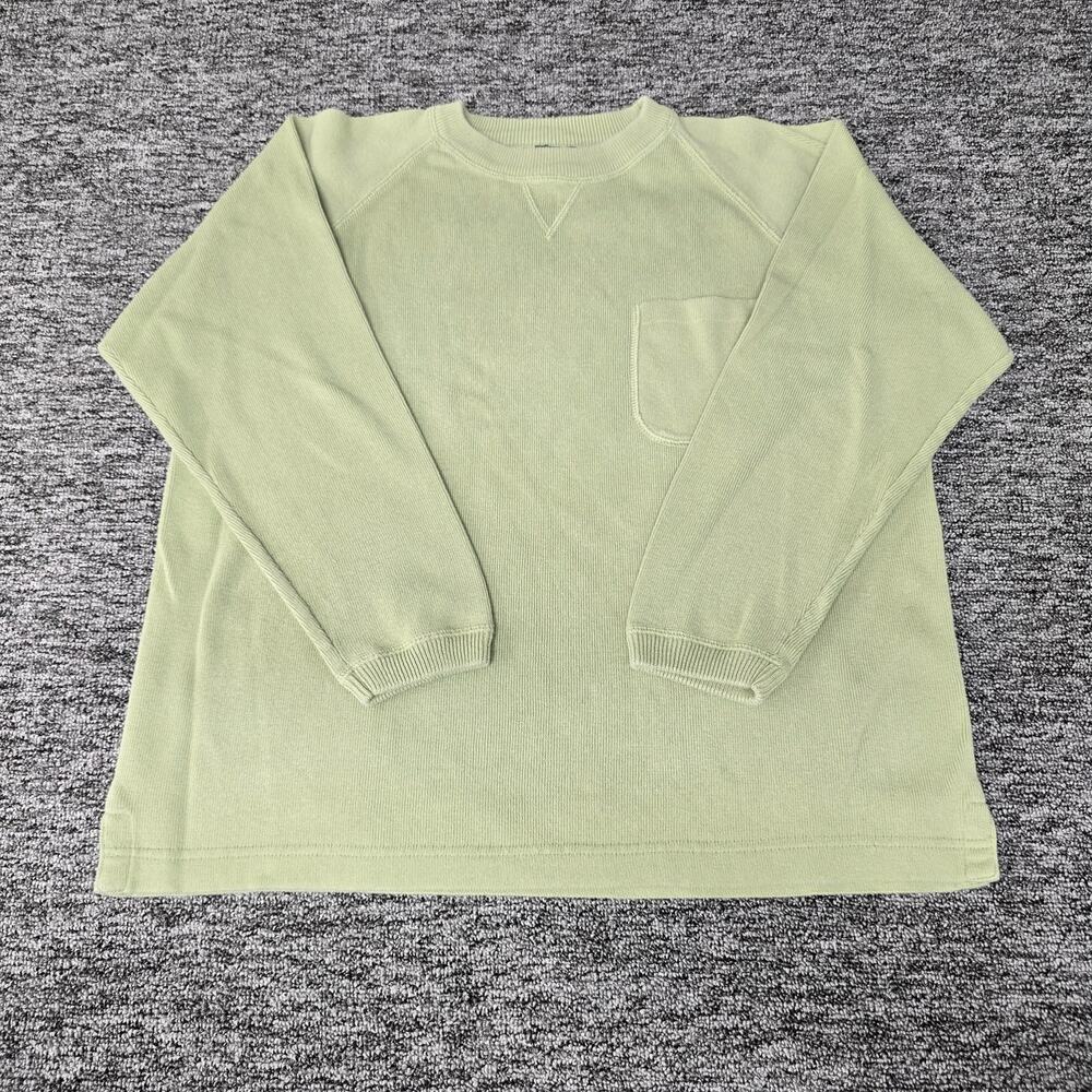 Eddie Bauer Knit Crewneck Pullover Sweater Women's PM Sage Green 90's Heritage